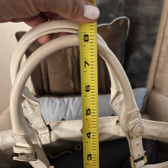 Tory Burch Ivory White Woman's Leather Shoulder Bag Handbag - Picture 14 of 15